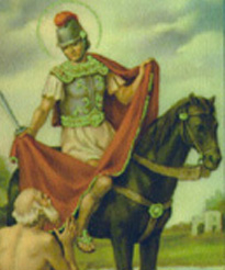 Saint Martin of Tours who was born on 336 was Bishop of Tours, whose shrine in France became a famous stopping-point for pilgrims on the road to Santiago de Compostela in Spain. 